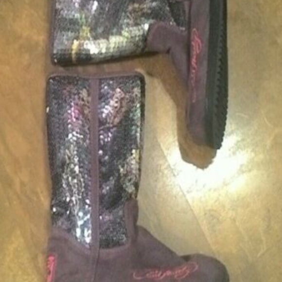ed hardy sequin boots ugg geisha - Picture 2 of 3